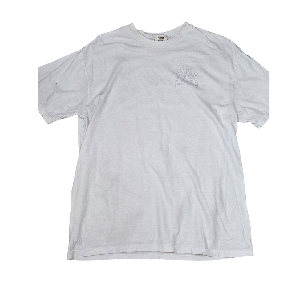 Vuori SummerFest Comfort Colors Graphic T-Shirt White Mens XL Heavyweight Cotton